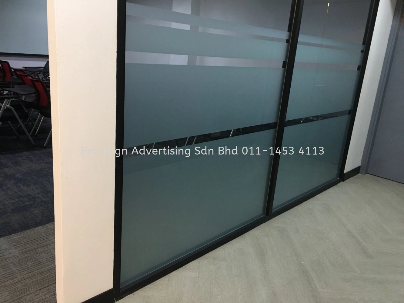 GLASS STICKER (SANDBLAST/ MATT STICKER/ FROSTED STICKER) 3D STAINLESS ...