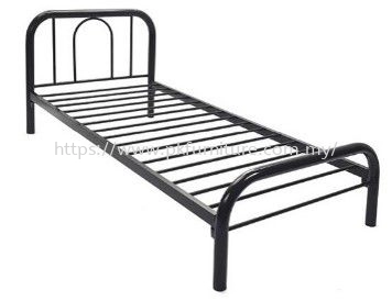 Hostel Furniture - MSB-6-50B-L2 - Single Metal Bed Frame (50mm)
