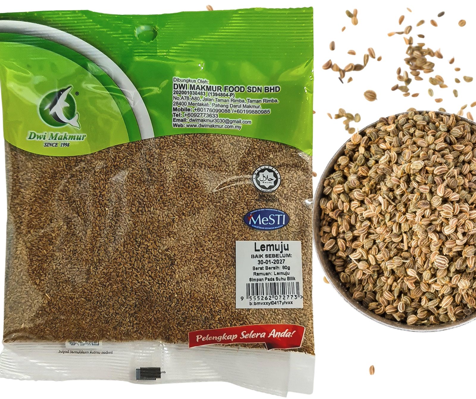 Ajwain 80 Grams RM3.50 X 5 Units C.Dwi Makmur