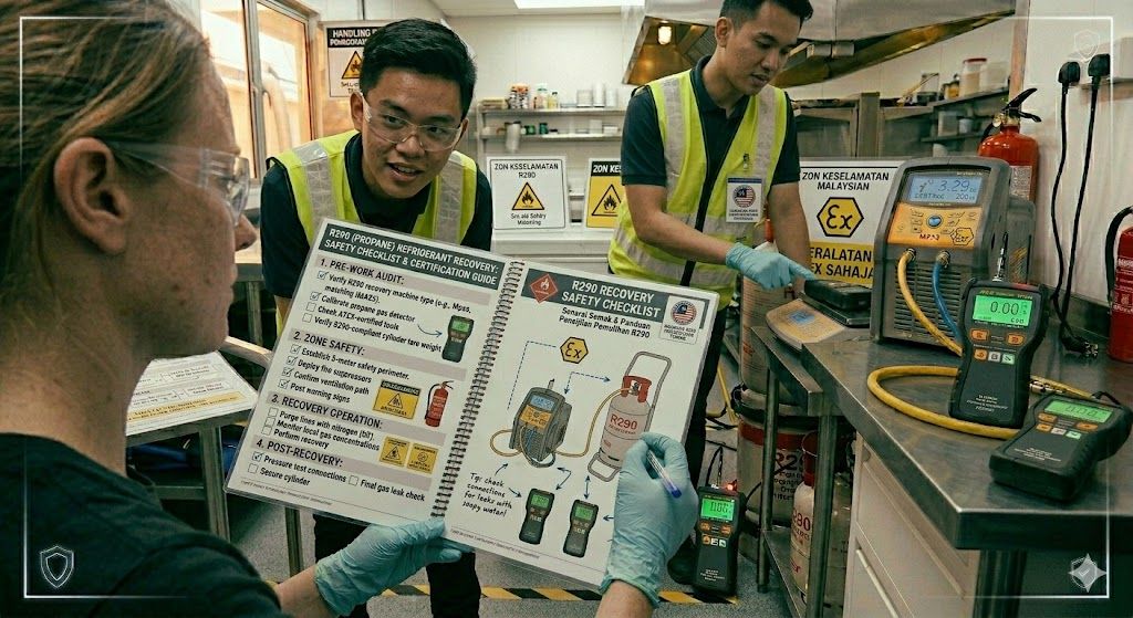 R290 recovery safety checklist