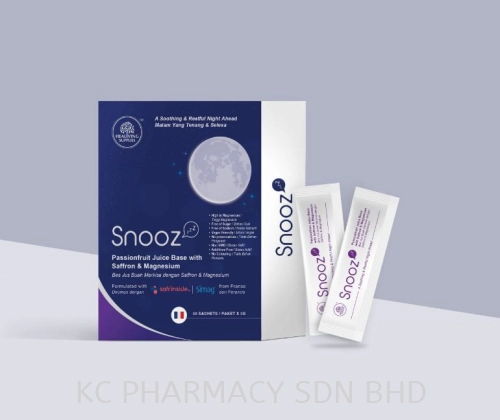 (HOT NEW PRODUCT ) SNOOZ for better sleep 30X3G (Saffron Stigma extract & Marine Magnesium)/Insomnia/Stress/Tidur