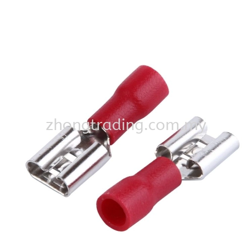 Insulated SPK Clip Female Red FDD1.25