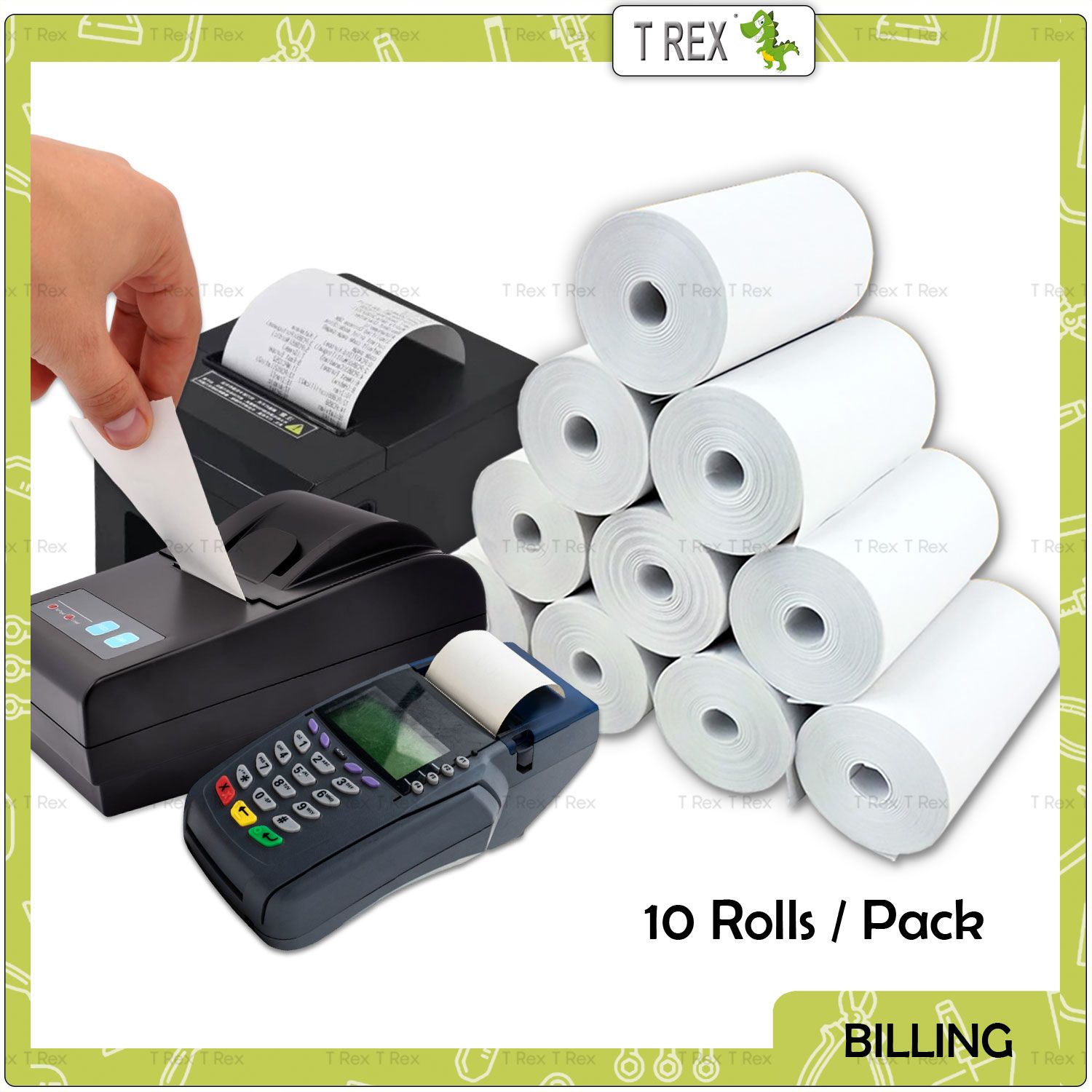 [10 Rolls] High Quality Thermal Receipt Paper Roll