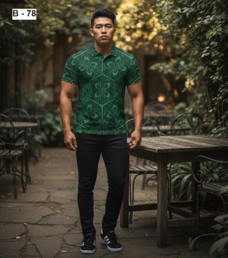Custom Batik Sublimation T-Shirt