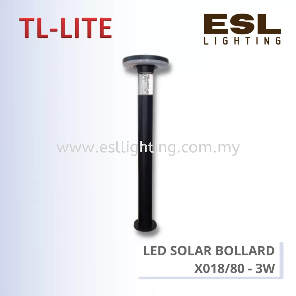 TL-LITE SOLAR LIGHT - LED SOLAR BOLLARD X018/80 - 3W