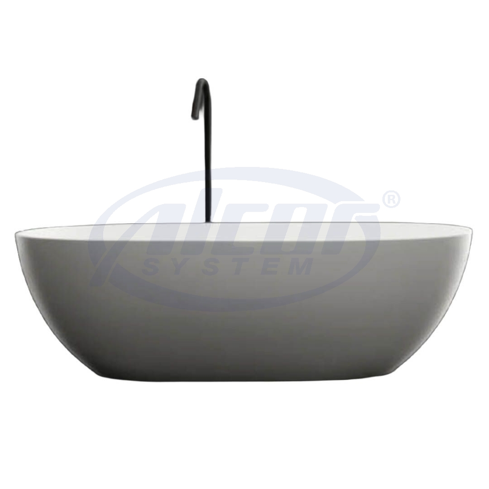 Artificial Stone Stone Bathtub #BA-CVSB111-150-WH