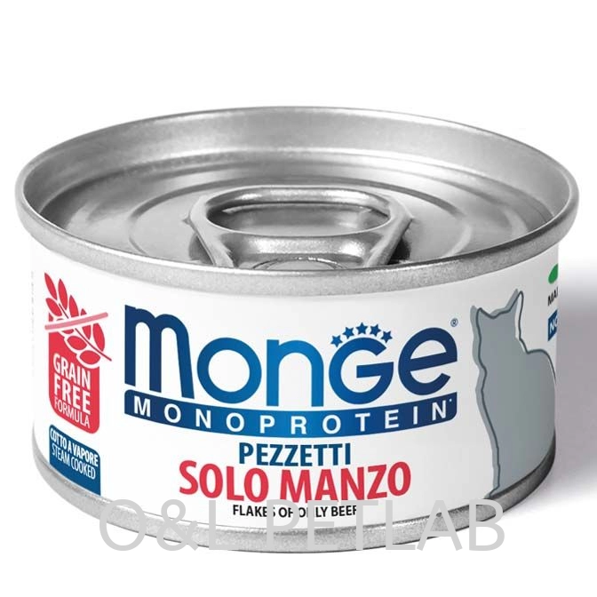 Monge: Pouch de comida en salsa monoproteico de pollo para gato esterilizado  - 85gr (1u) - PAMPER N'PET