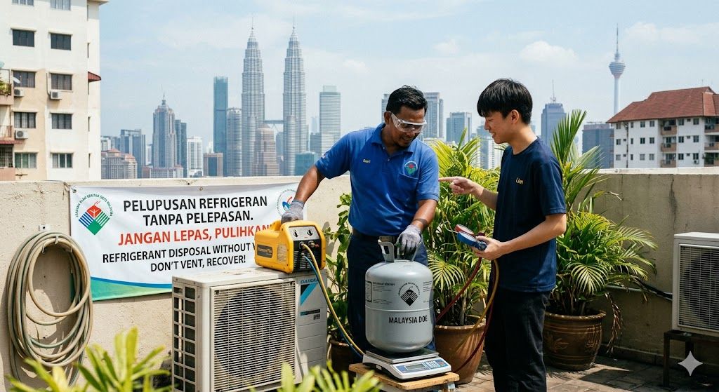 refrigerant disposal without venting Malaysia DOE