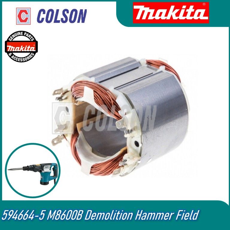 MAKITA 594664-5 M8600B Demolition Hammer Field / Stator Coil