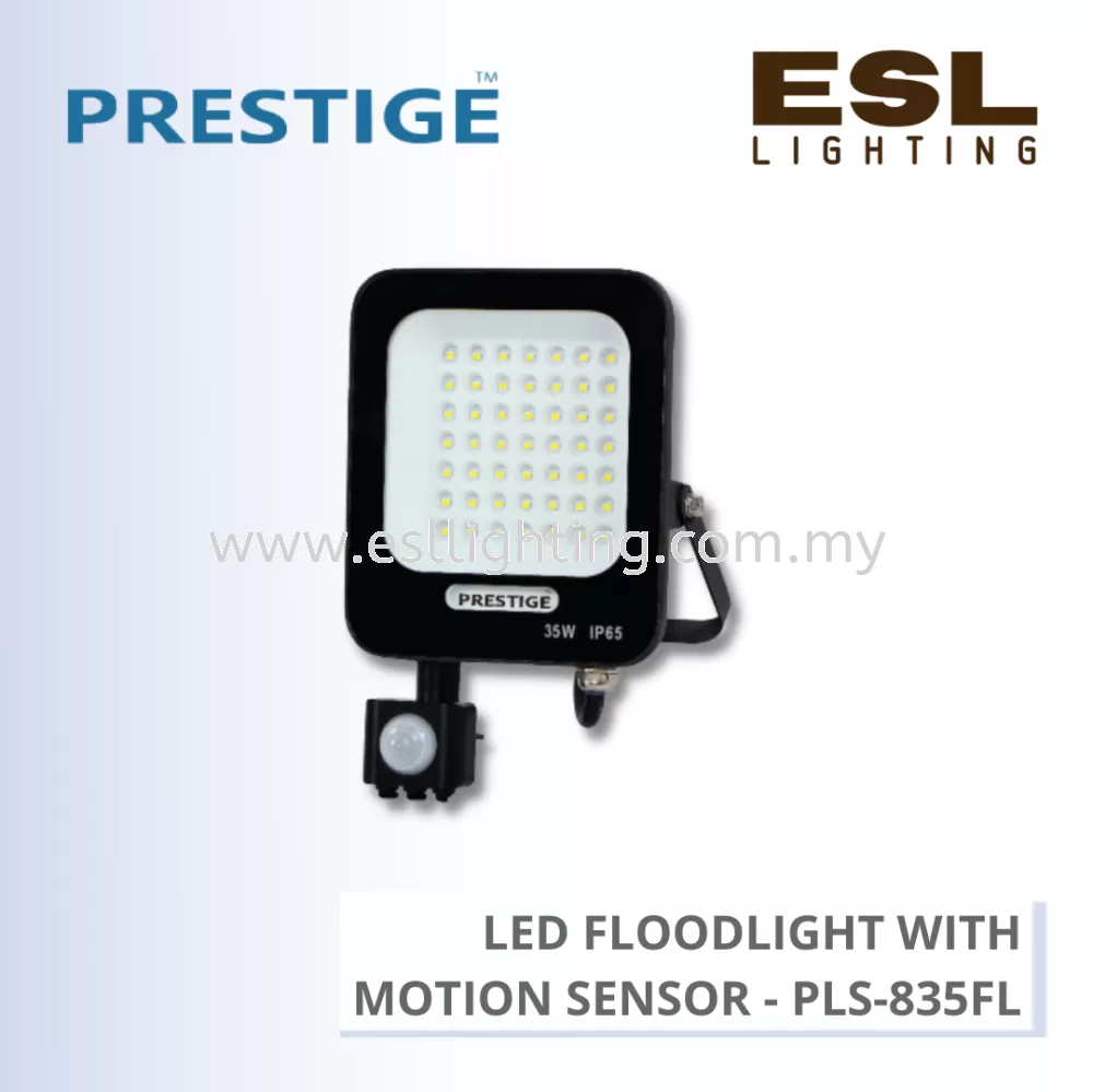 PRESTIGE LED FLOODLIGHT WITH MOTION SENSOR 35W - PLS-835FL