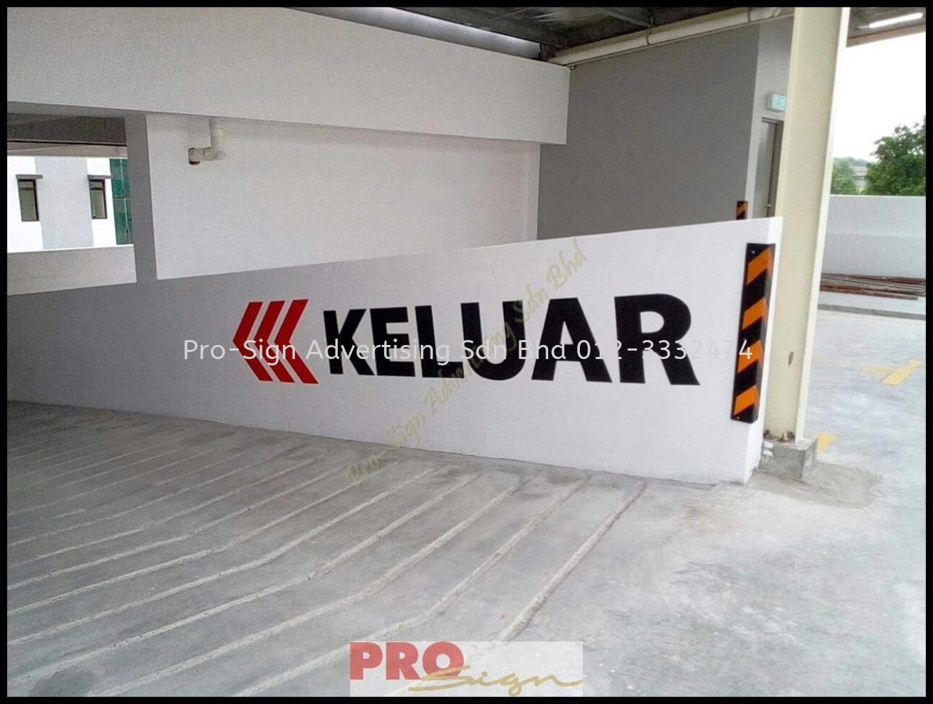 PARKING WALL PAINTING SIGN (PALMA PRESINT 11, CYBERAYA, 2017)