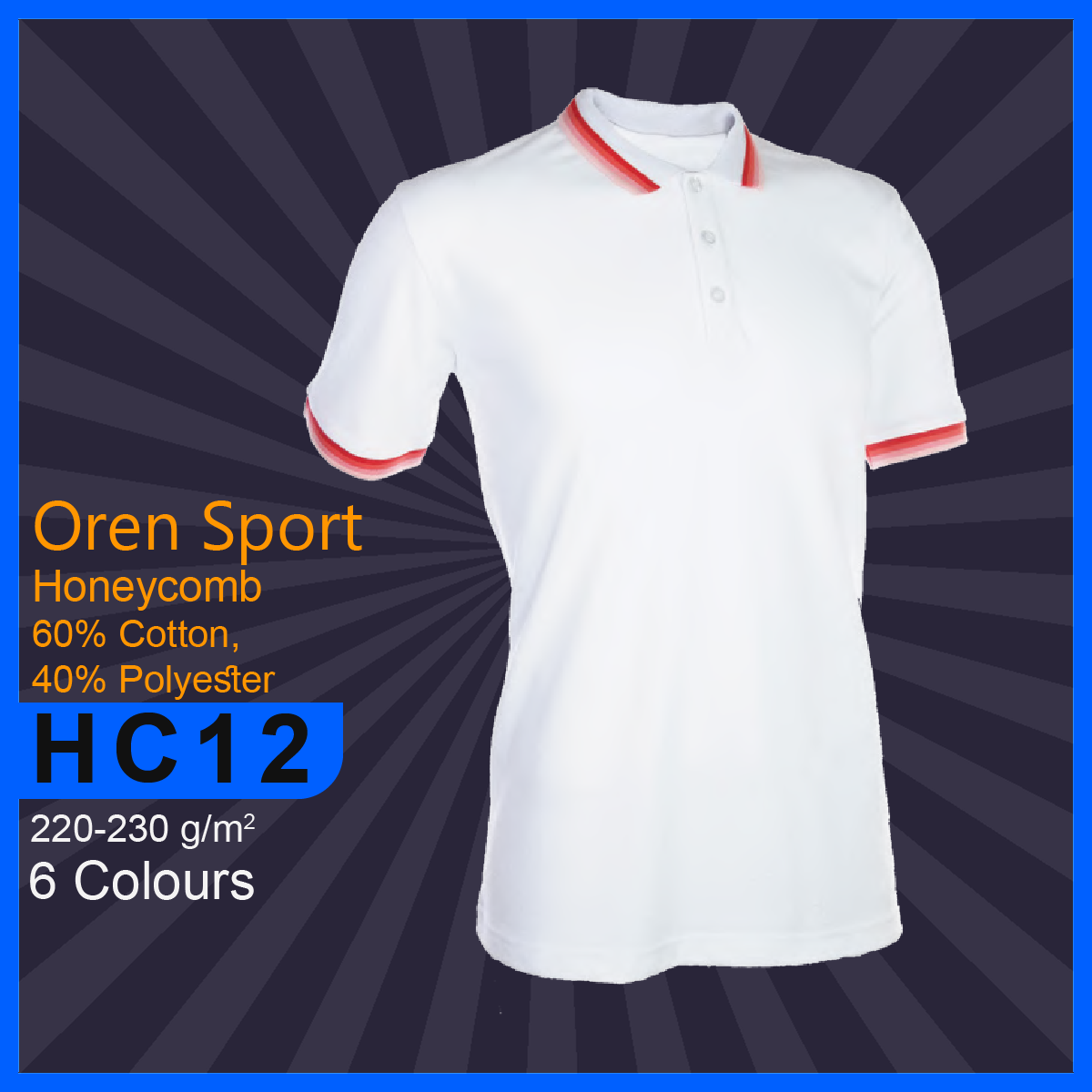 HC12 Honeycomb Polo T-Shirt