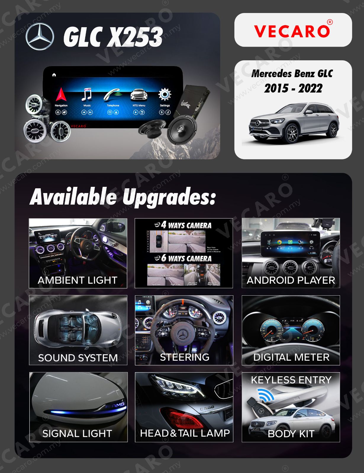 Mercedes GLC X253 Android Player
