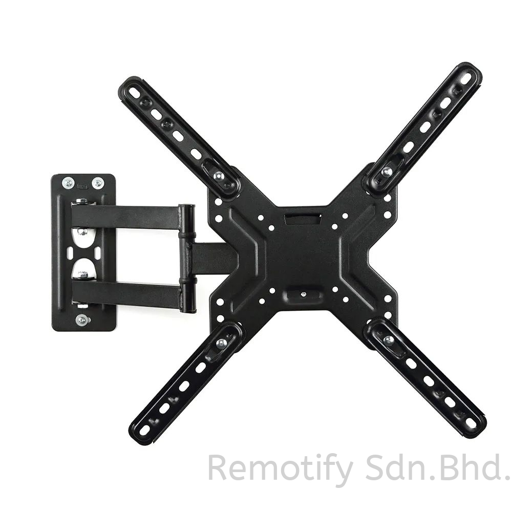 CP303 Full Motion TV Wall Mount for 26"-60" TVs | Adjustable Swivel & Tilt TV Bracket | VESA 400x400mm | 55-390mm Extension
