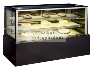 Premium Black Colour Marble Cake Showcase (6ft) [Ready Stock] PROMOTION