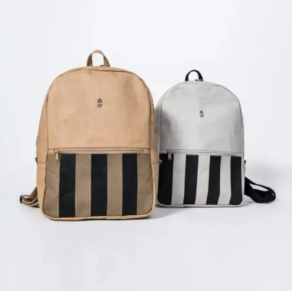 Eco Friendly Washable Kraft Paper Backpack  02