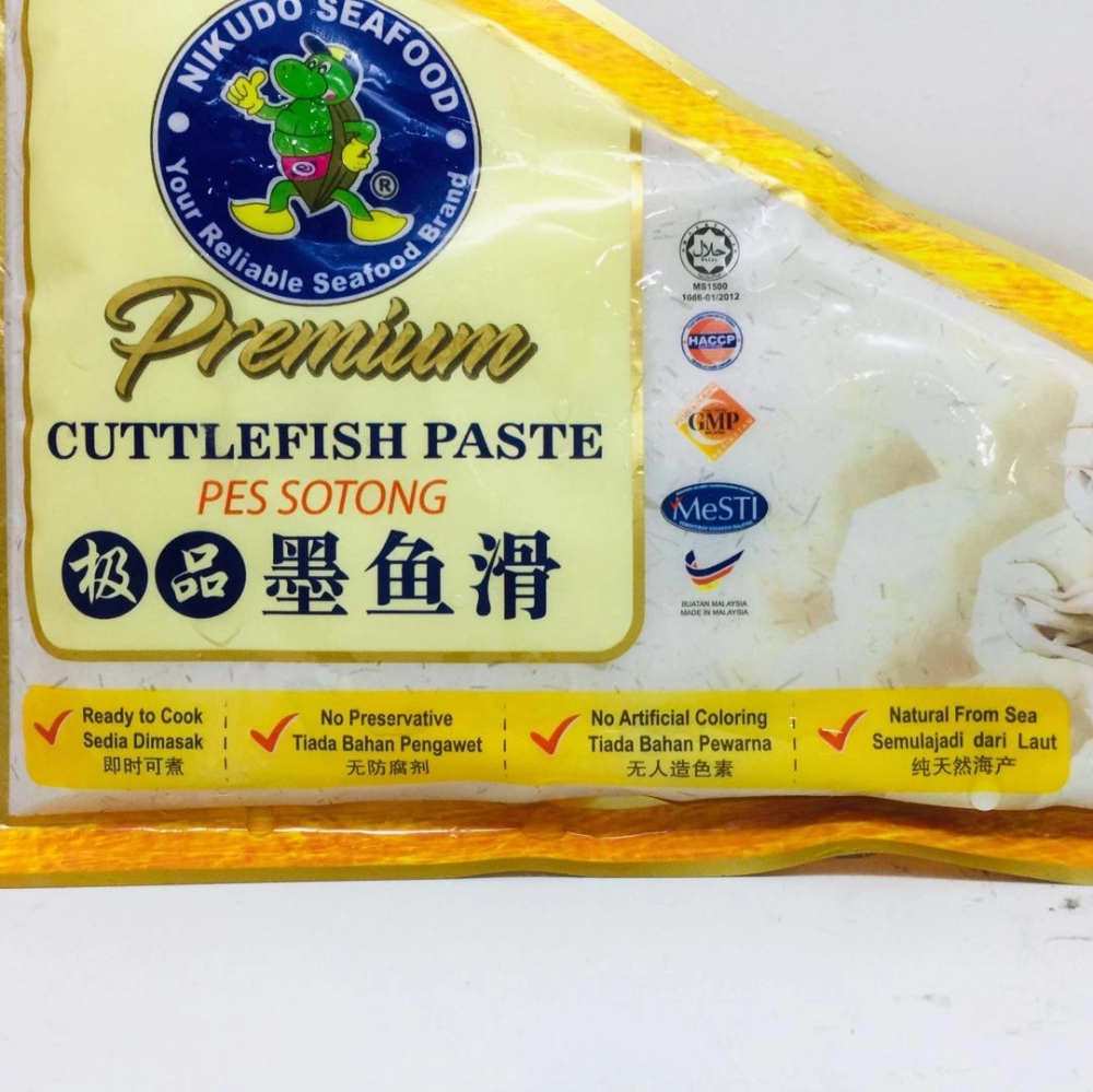 Nikudo Seafood Premium Cuttlefish Paste 極品墨魚滑 200g