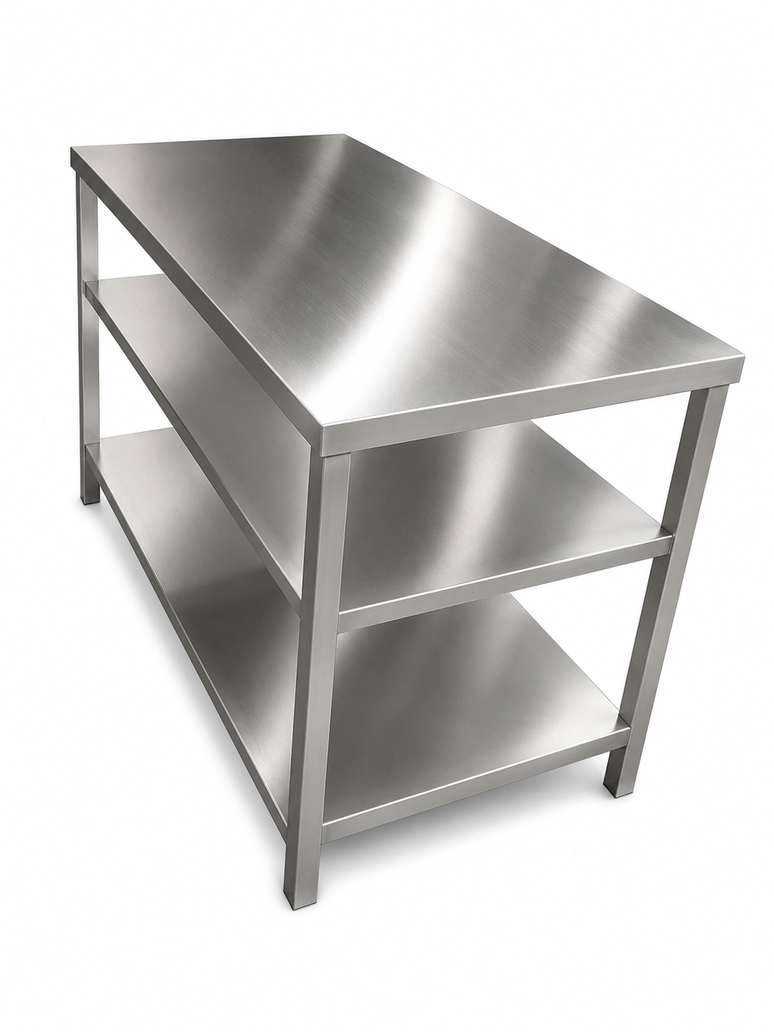 Table with bottom shelf