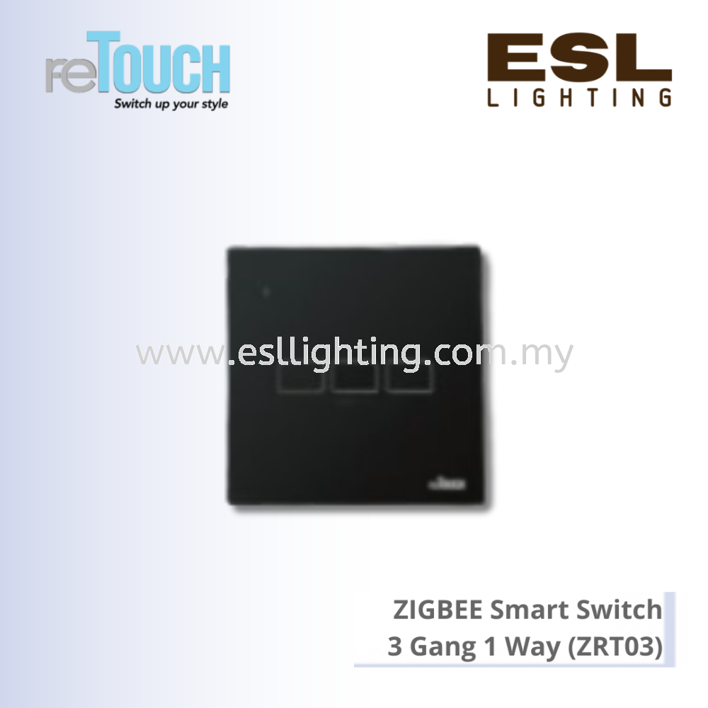 RETOUCH Zigbee Smart Switch - 3 Gang 1 Way - ZRT03