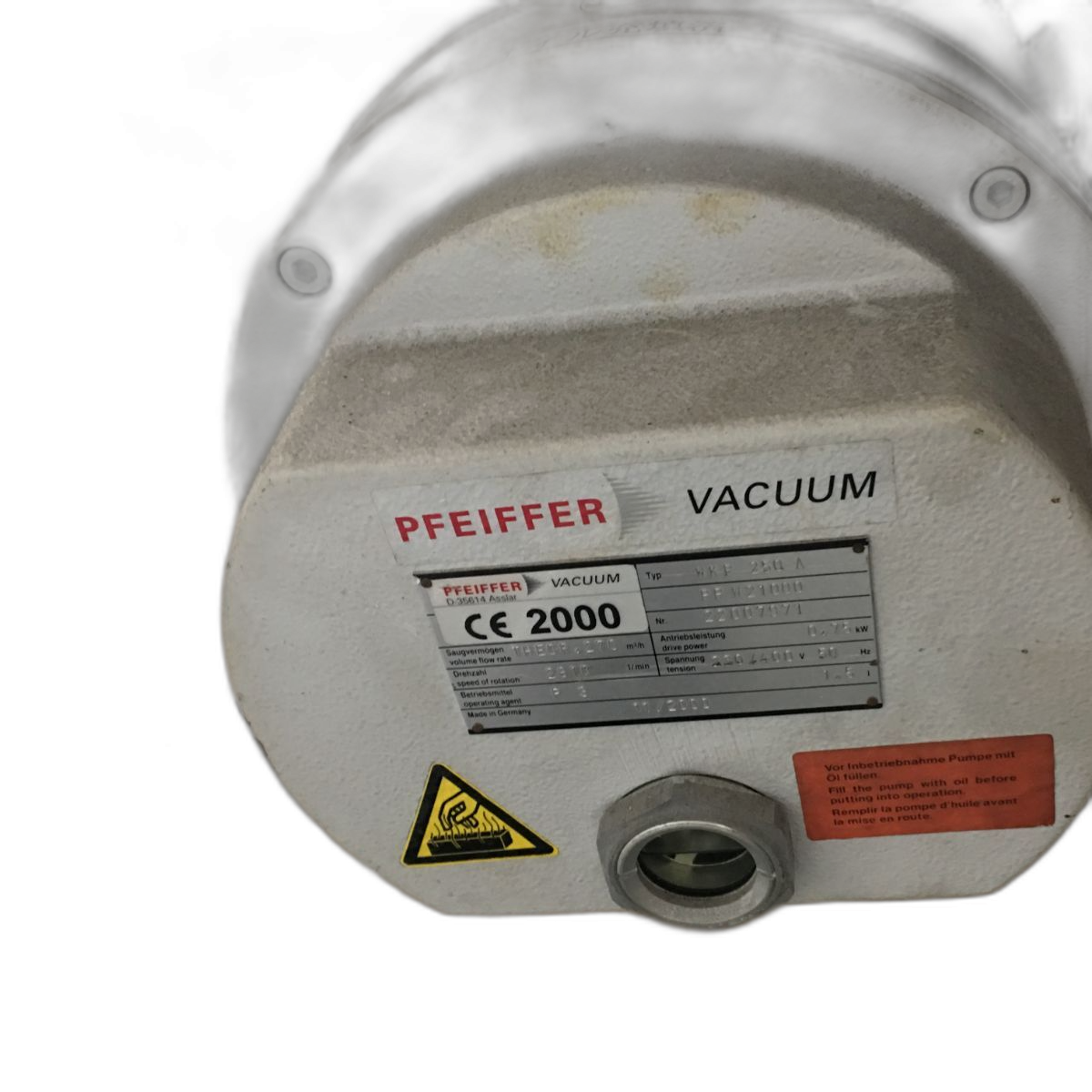 PFEIFFER WKP 250 A Mechanical Booster Vacuum Pump | Used, Refurbished & Repair Service