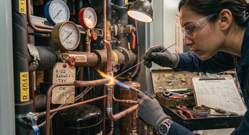 HVAC refrigeration silver brazing process