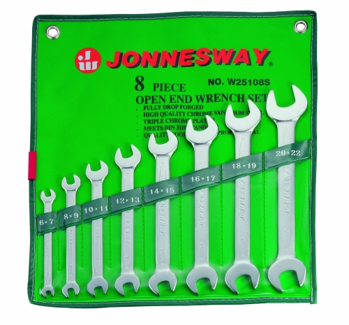 W25108S JONNESWAY 8PCS OPEN END WRENCH SET(MM)