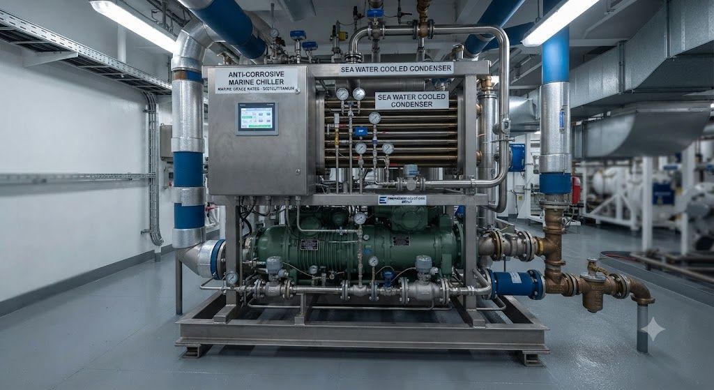 Anti-corrosive marine grade chiller engineering
