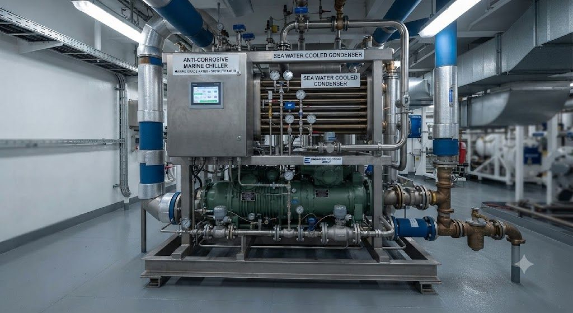 Anti-corrosive marine grade chiller engineering
