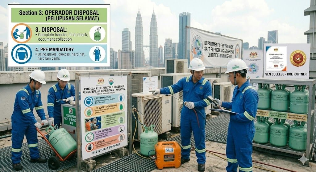 refrigerant safe disposal procedures Malaysia DOE