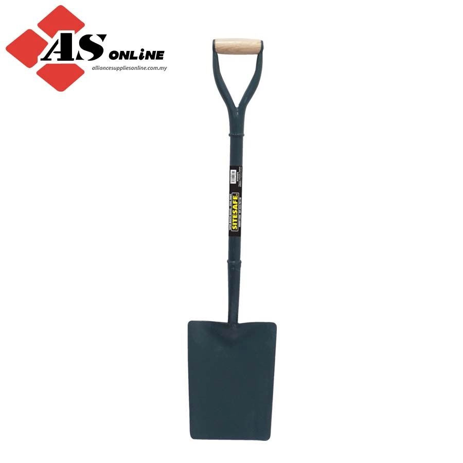 SITESAFE Carbon Manganese Steel, Shovel, Steel Handle D-Grip, 1000mm / Model: SSF5227811B