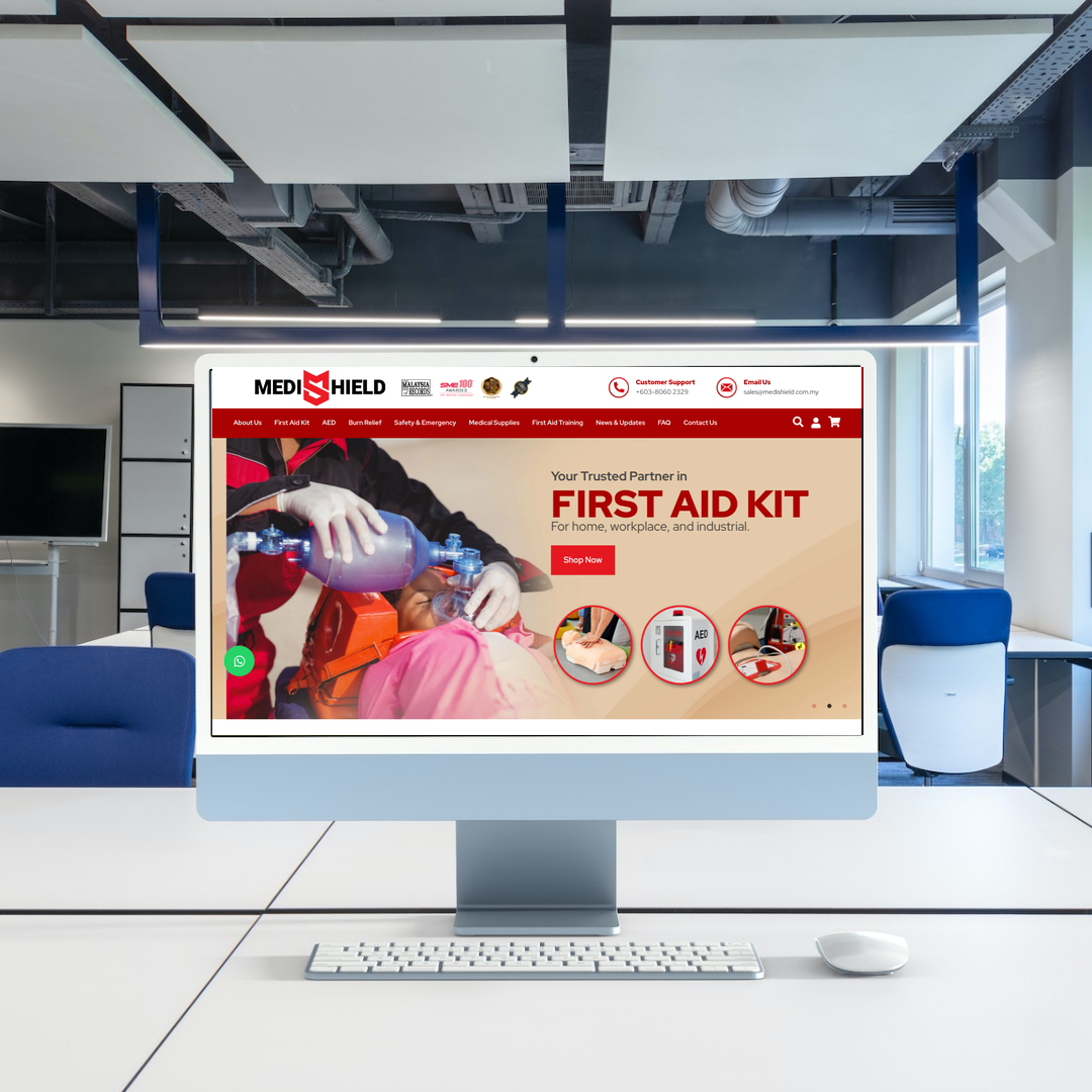 First Aid Kit Manufacturer Website Design & SEO | Kuala Lumpur