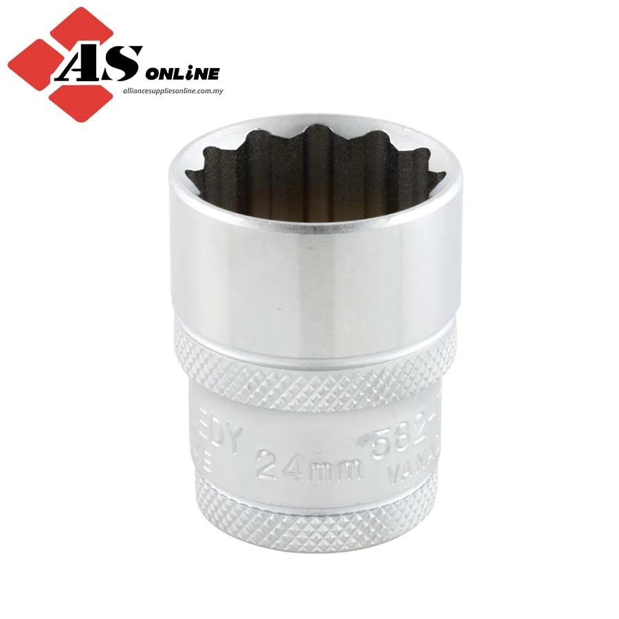 KENNEDY 1/2in. Drive, Bi-Hexagon Socket, 22mm, Metric, 12 Point / Model: KEN5827040K