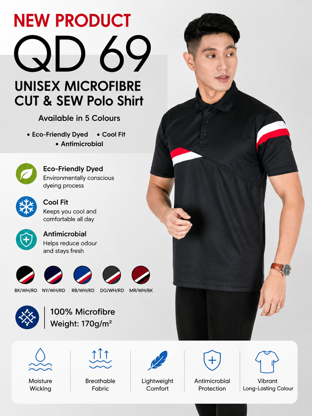 Corporate Polo Shirt - QD69 (UNISEX)
