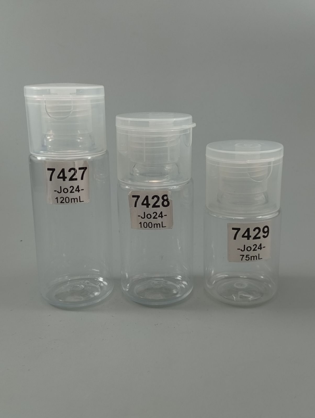 75-125ml Toner Bottle : 7427 & 7428 & 7429