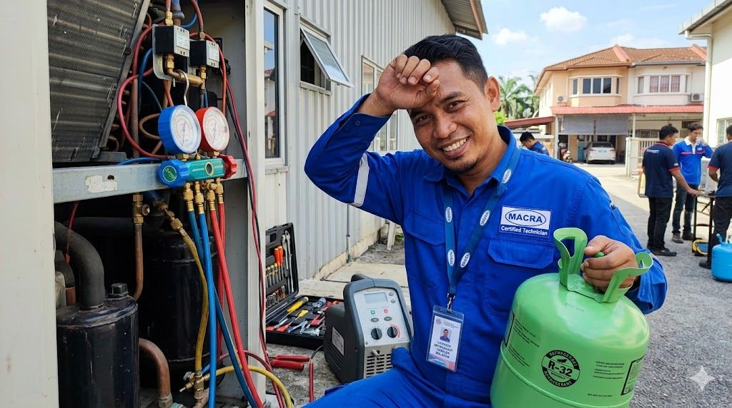 professional refrigerant technician Malaysia