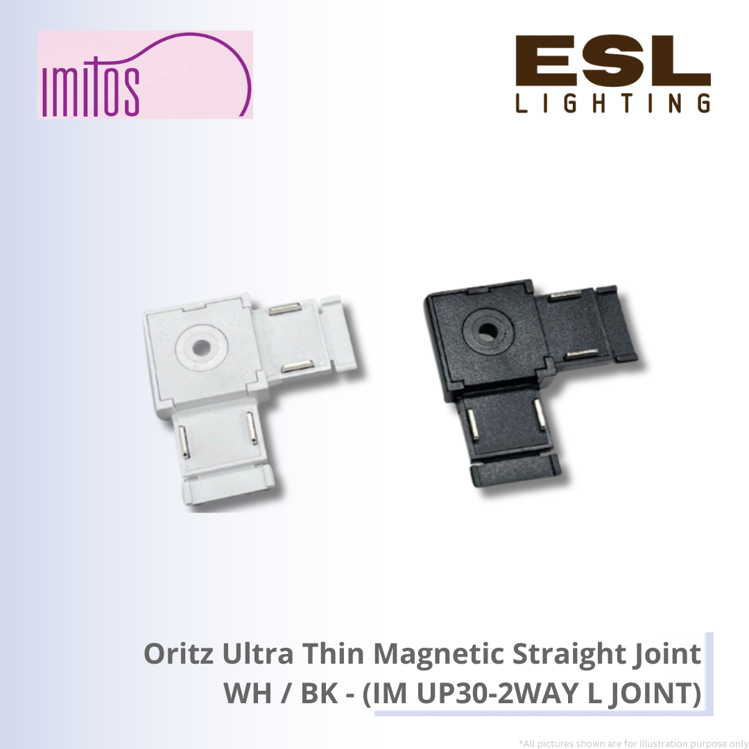 IMITOS Oritz Ultra Thin Magnetic Straight Joint WH / BK - IM UP30-2WAY L JOINT