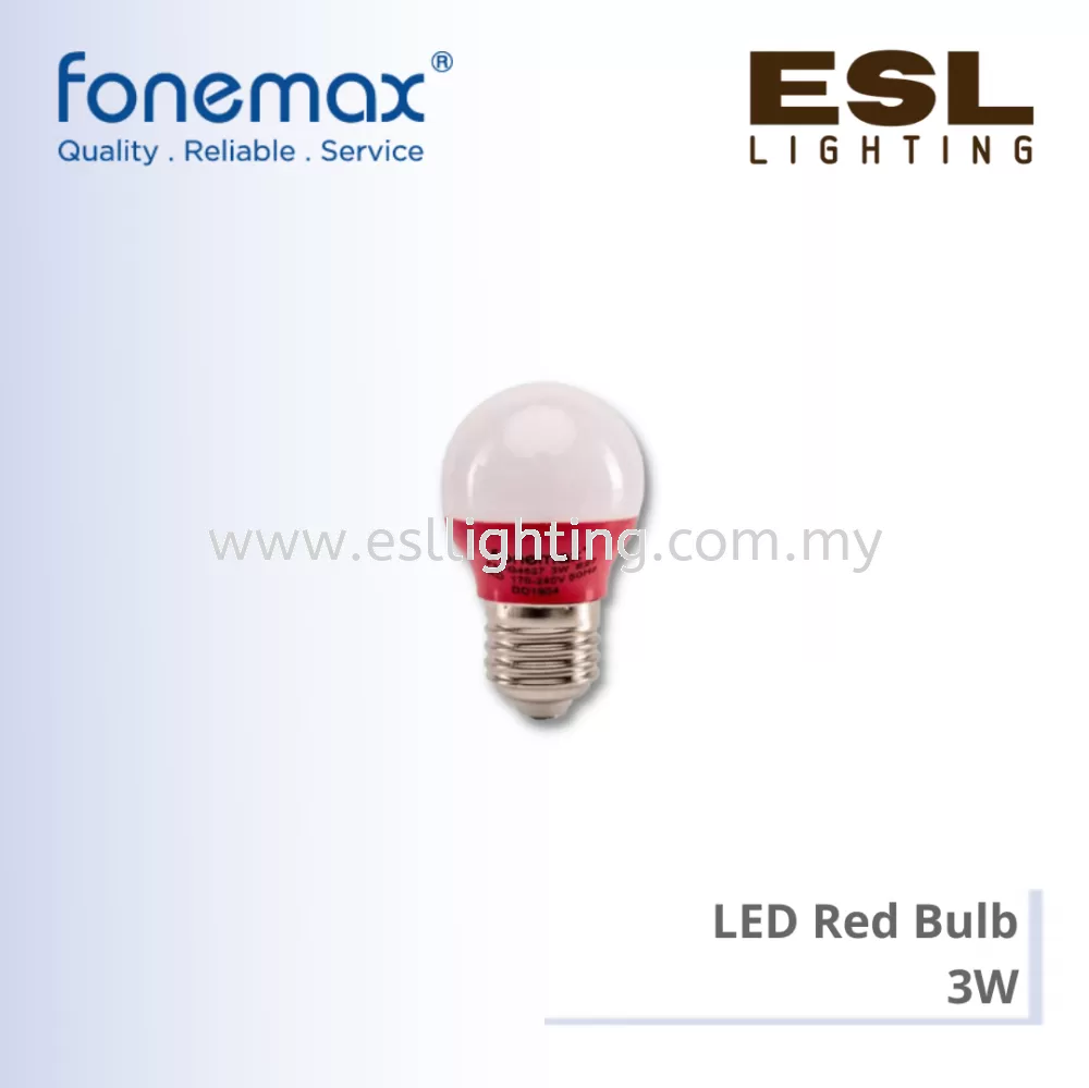 FONEMAX LED Red Bulb 3W - FM-G4527