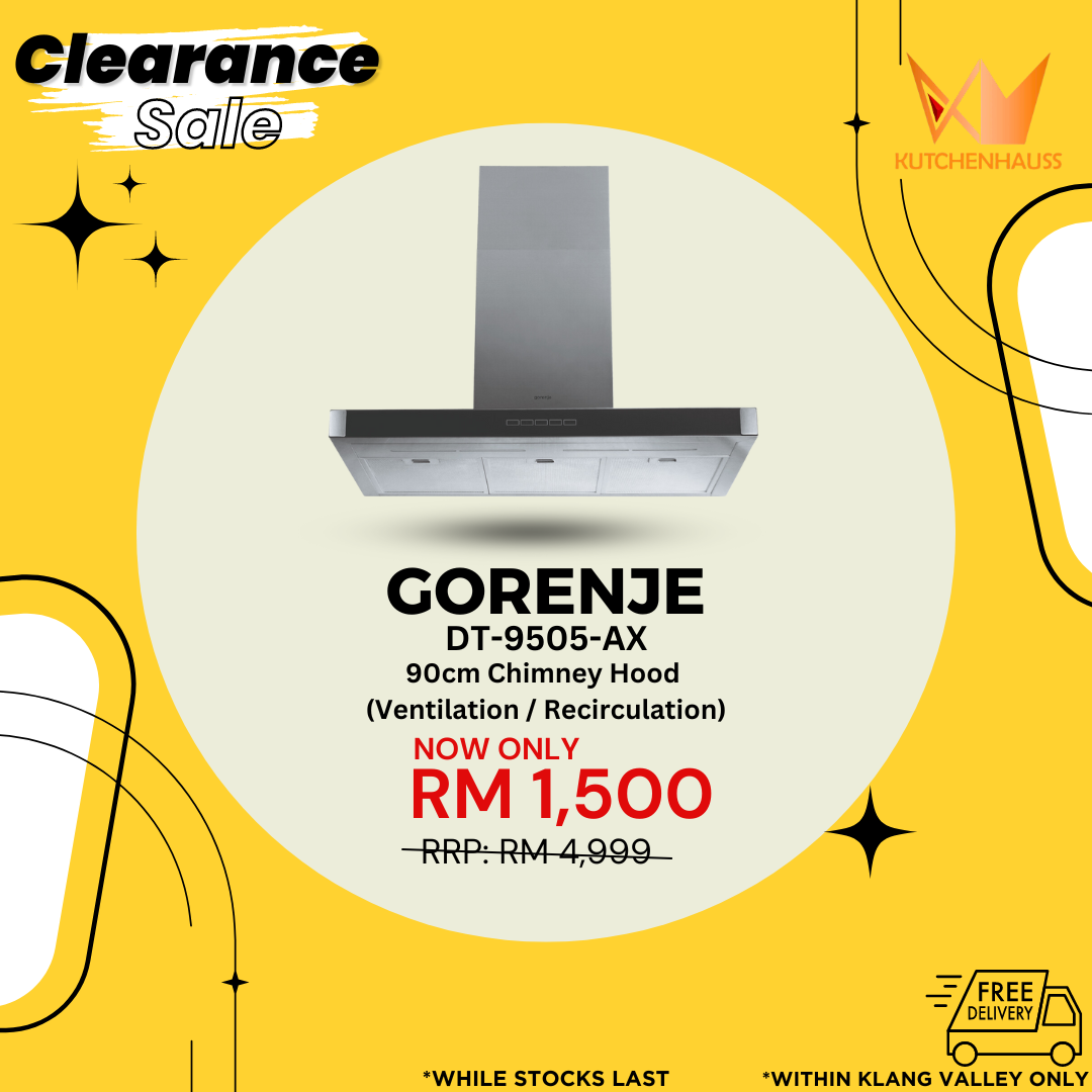GORENJE -  90cm Chimney Cooker Hood DT-9505-AX