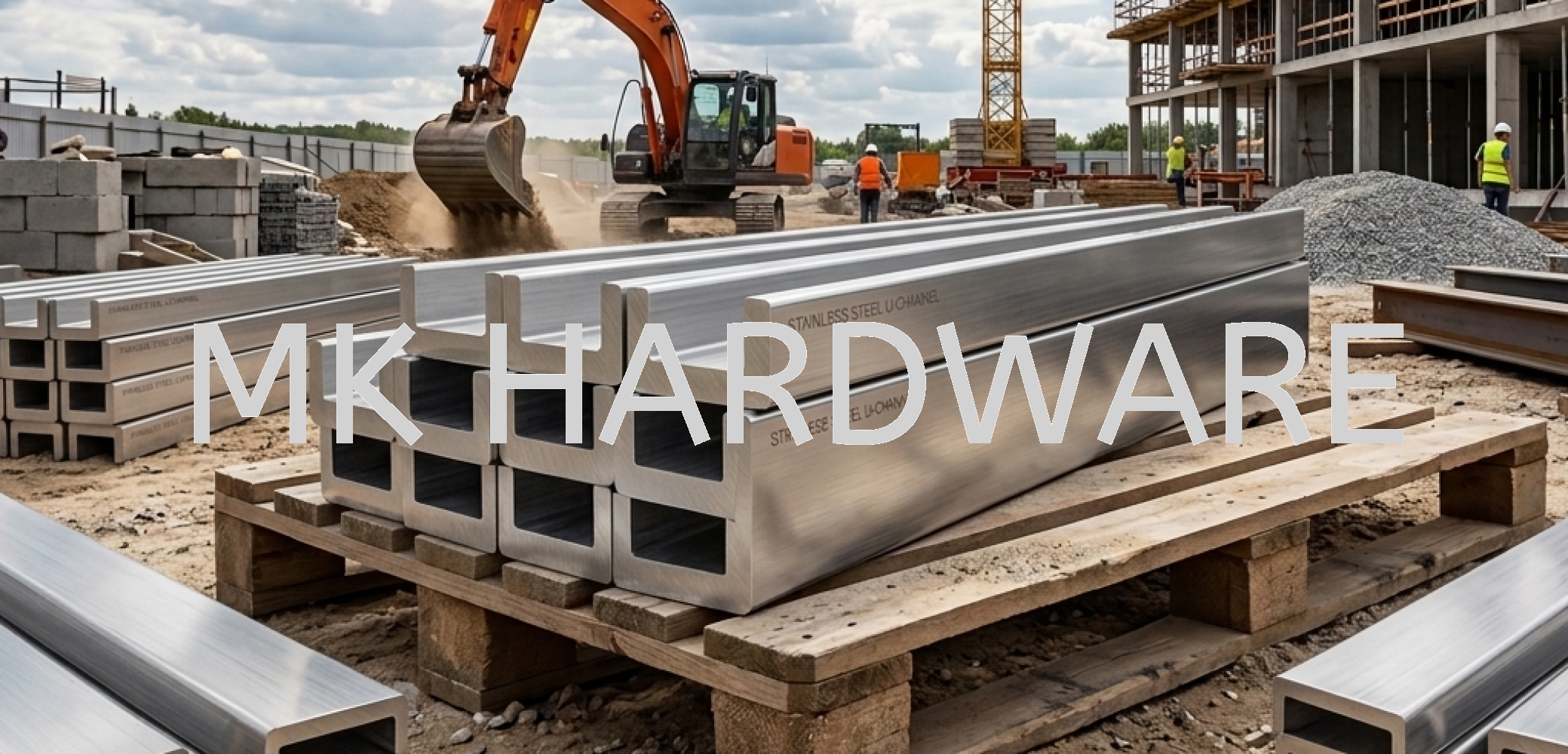 STAINLESS STEEL 304L U-CHANNEL D:130MM x F:65MM x T:6MM x L:6MM
