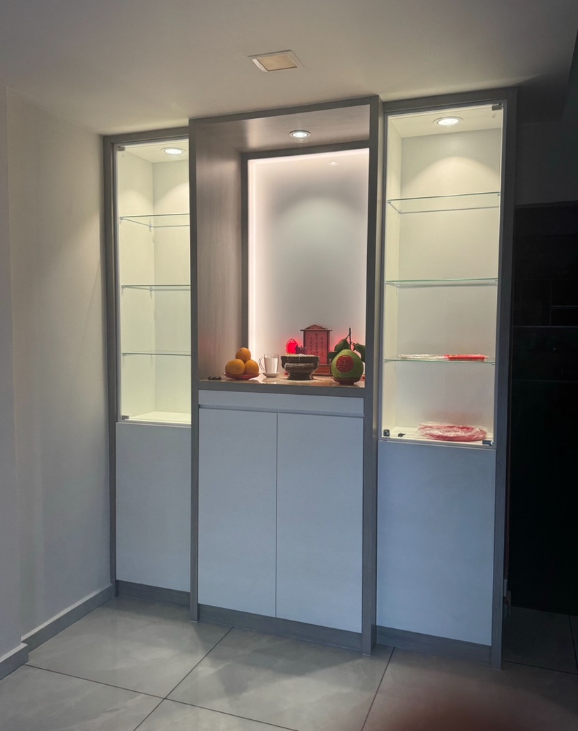 LAMINATED ALTAR CABINET | LIVING AT BUKIT TINGGI | BANDAR BOTANIC | AMBANG BOTANIC