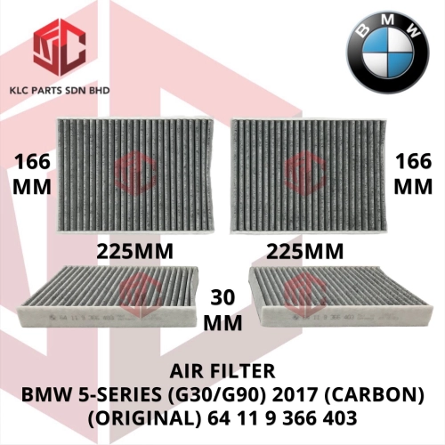 AIR FILTER BMW 5-SERIES (G30/G90) 2017 (CARBON)(SET)(ORIGINAL) 64 11 9 366 403