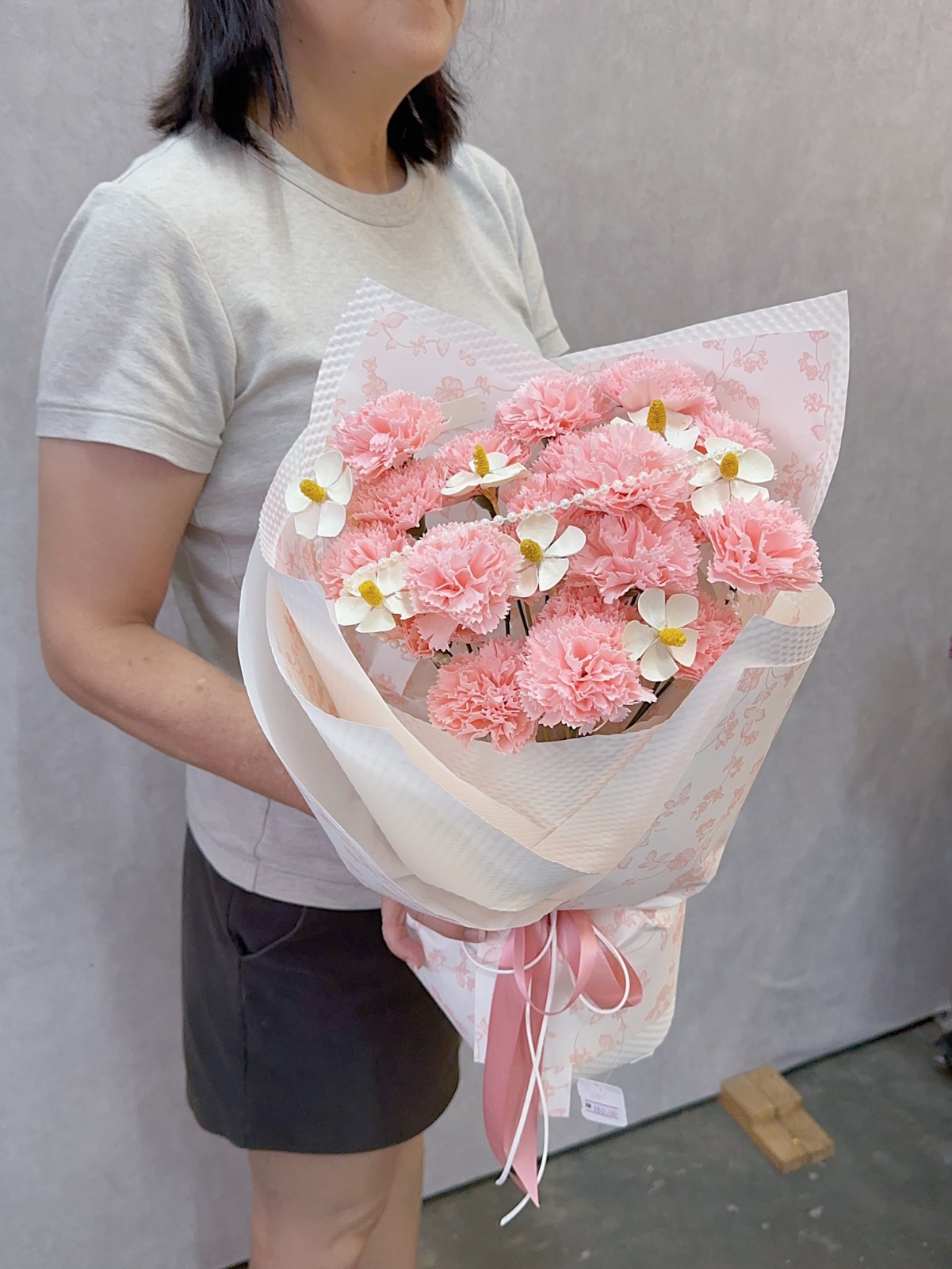 Soap carnation bouqet 香皂康乃馨花束01