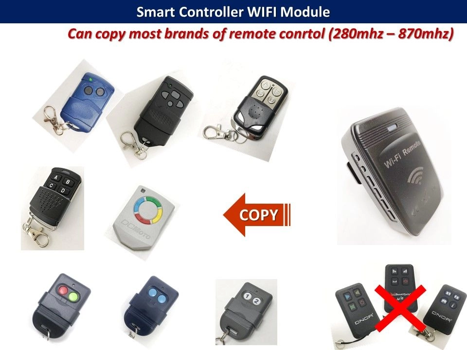 Smart Controller WIFI Module - Suitable for Most Remote Controls for Autogate Motor / Alarm / Door access System