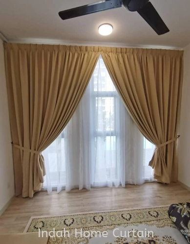 Memasang Langsir di Lakefront Homes Condominium Cyberjaya Installation Railing Curtain Blind