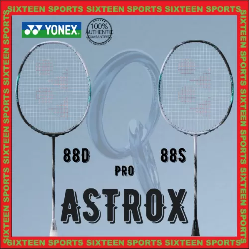 Yonex Astrox 88D / S Pro - 3RD GEN (C/W Yonex BG66 UM string & Ac102 Overgrip) 2024  - Sixteen Sports
