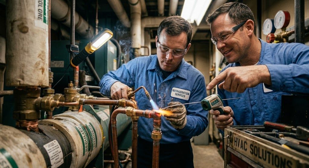 silver brazing refrigeration copper pipes