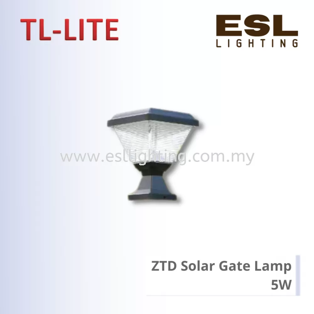 TL-LITE SOLAR LIGHT - ZTD SOLAR GATE LAMP - 5W