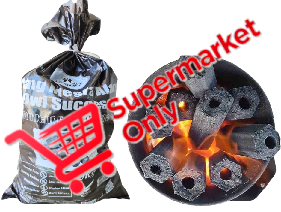 Eco-Friendly Charcoal 5kg (Non-Food) 5000 Grams RM21.88 X 4 Units C.Dwi Makmur