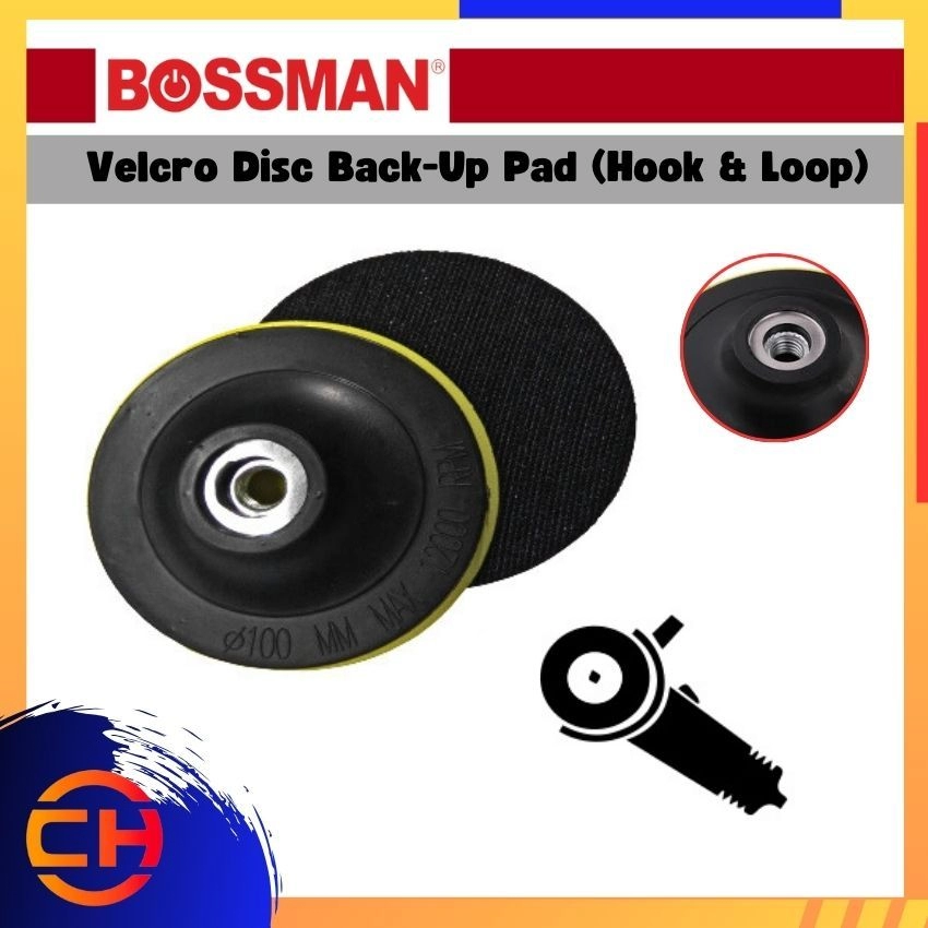 BOSSMAN ABRASIVE PRODUCTS BVD4-UP/ BVD-BUP125 / BVD5-BUP VELCRO DISC BACK-UP PAD  ( HOOK & LOOK )