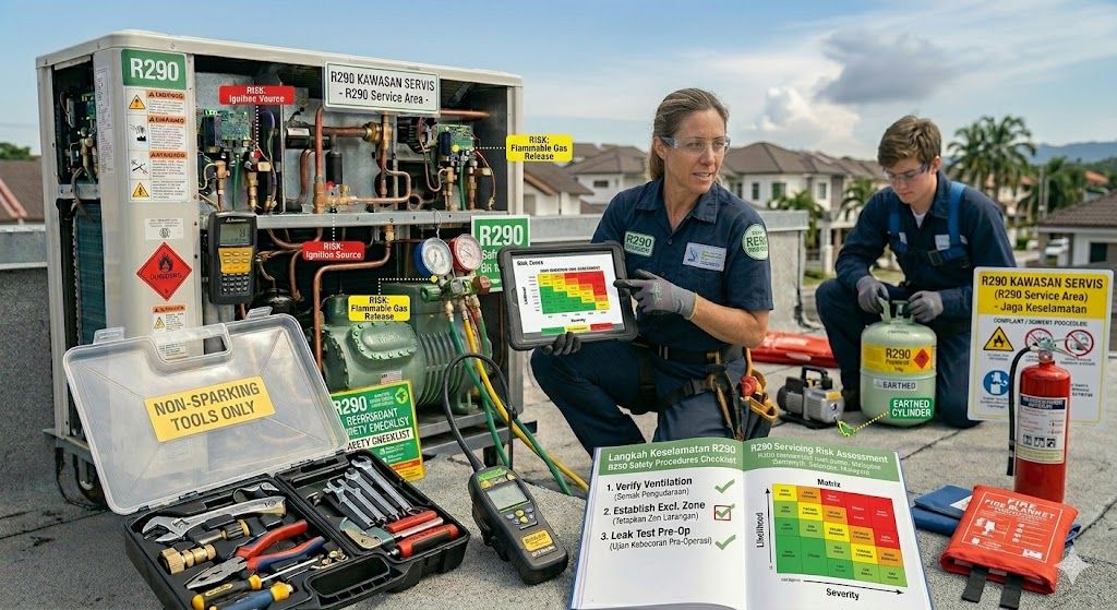 R290 servicing risk assessment